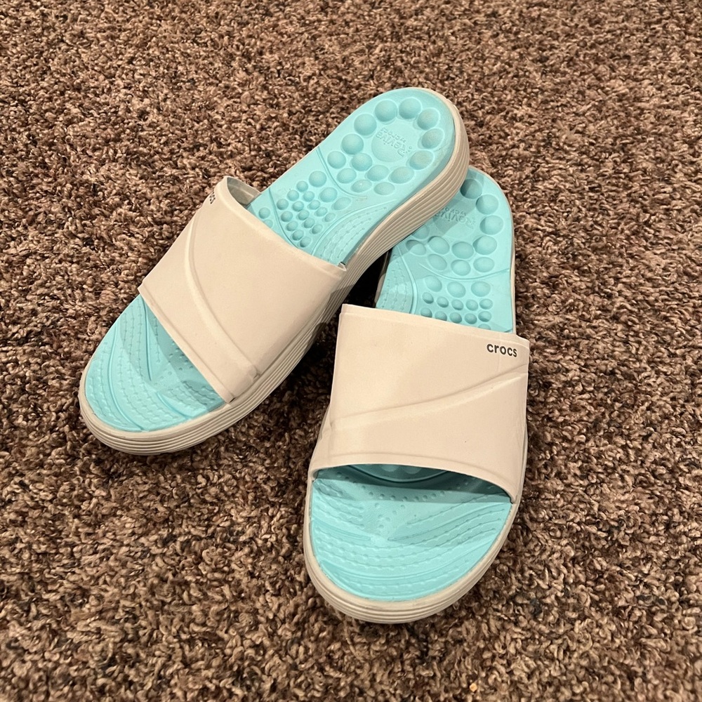Crocs Reviva Womens Size 11 Slides, good to excellent condition